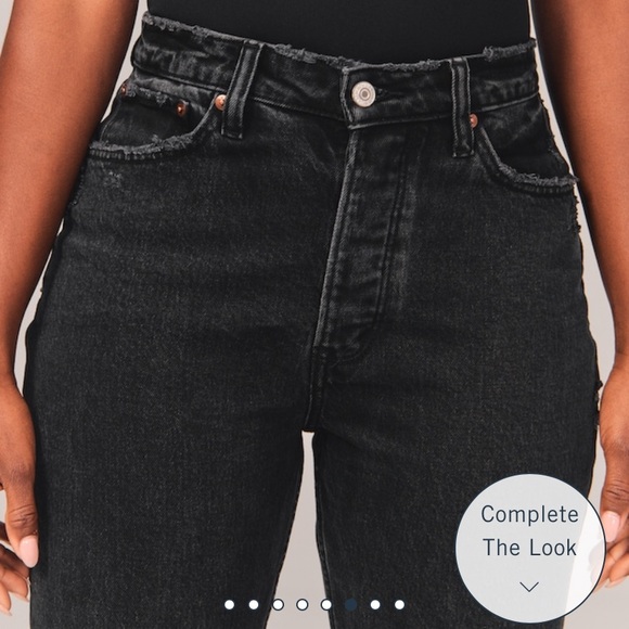 Abercrombie Curve Love Dad Jean | Abercrombie & Fitch The Dad High Rise Jeans - Picture 9 of 9